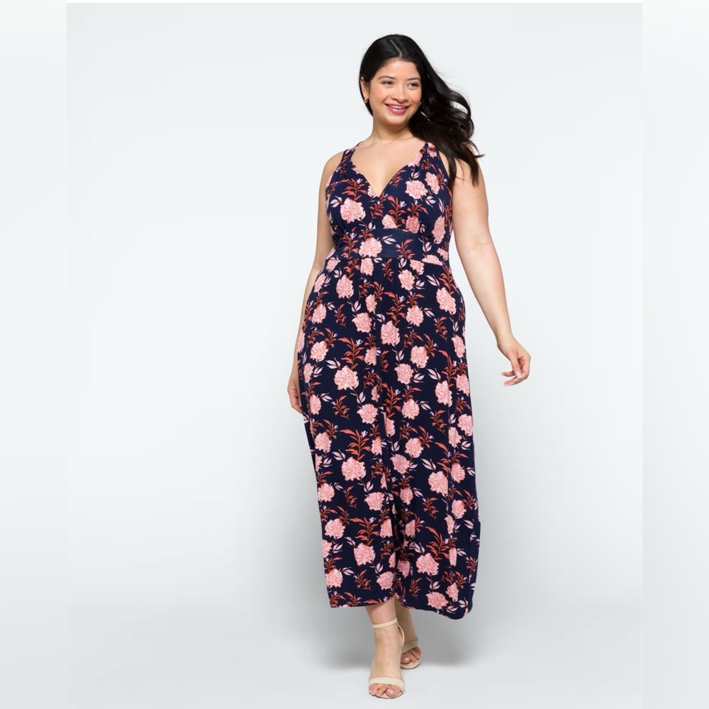 Market and Spruce Floral Sleeveless Maxi Dress